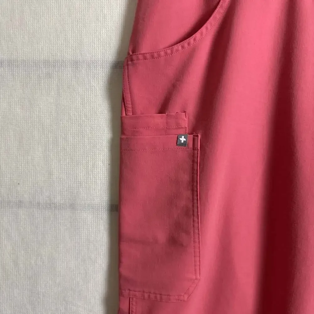 Figs Women’s Size XL Quartz Pink BCA Kade Cargo Scrub Pant - Pockets